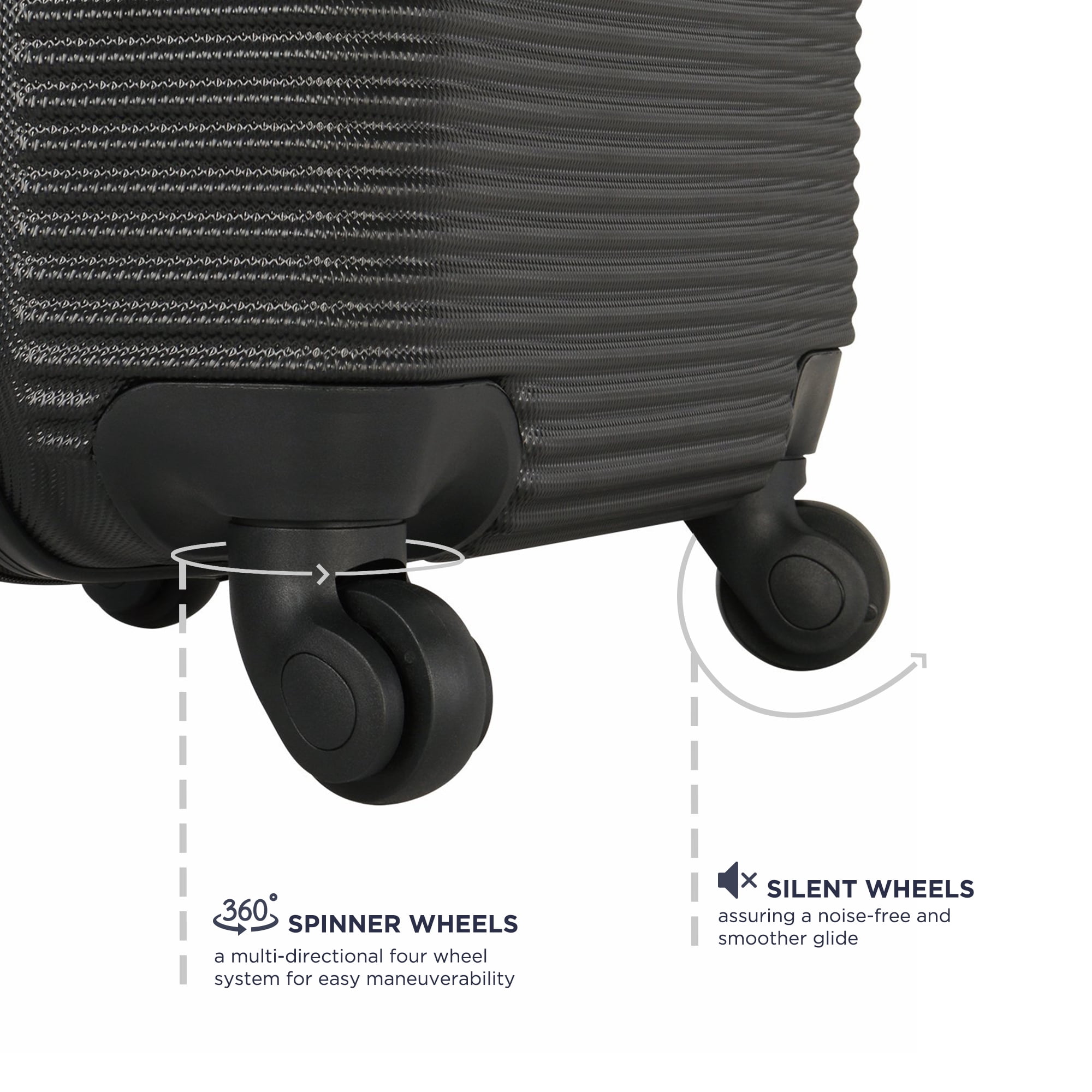 Travel Gear Hardside Spinner Luggage Set with 2 Carry Ons