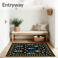thumbnail image 3 of ODIKA 8'x10' Machine Washable Non-Slip Area Rug, Classic Nutcracker Parade with Interlocking Medallions High Traffic Rug with Pad, Black, 734310, 3 of 8