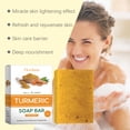 thumbnail image 2 of OCEAURA-jabón de Ácido Kójico, cúrcuma y limón, limpieza profunda corporal, hidratante, refrescante, Control de aceite, jabón de baño, 2 of 8