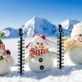 thumbnail image 3 of CJC 24" Snow Gauge, Snowflake Snowfall Measuring Gauge, Handmade Metal Snow Measuring Stick (Snowman), 3 of 10
