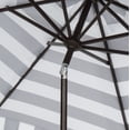 thumbnail image 3 of Safavieh Elsa 11' Market Crank Round Patio Umbrella, Black/White, 3 of 6