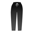 thumbnail image 5 of Outfmvch Linen Capri Pants for Women Pull On Elastic Summer Beach Pant Outfits Paper Bag Pants Pedal Pushers for Women Beach Pant Gauze Pants Gauchos for Women Cotton Linen Casual Summer Black S-2XL, 5 of 5