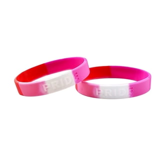 Rainbow Dip Silicone Bracelet – LGBT Pride Wristband – Lesbian Gay Pride Flag