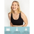 thumbnail image 5 of Fruit of the Loom Women's 360 Stretch Comfortable Seamless Longline Sports Bra- 3 Pack, 5 of 6