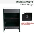 thumbnail image 5 of 24" Freestanding Bathroom Sink Vanity. Resin Sink. Contemporary Style. Plywood Cabinet. Door Hinges. Ample Storage Area Included. Modern Look. Plywood. Hinges, 5 of 6