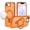 Cosmic Orange, variant on For iPhone 17E / 16E / SE4 Matte Finish Simplified Magnetic Ring With Stand Hybrid Case - Navy Blue