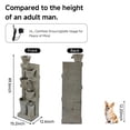 thumbnail image 4 of 49.6 Inch 5-Tier Cascading Water Fountain, Freestanding Stone Textured Column Waterfall with Warm LED Lights, UV Weather Resistant, Low Noise Relaxing Zen Decor for Garden, Patio, Backyard & Porch, 4 of 8