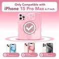 thumbnail image 2 of Funda de teléfono CAPRARO Cute para iPhone 15 Pro Max Peach Pink, 2 of 7