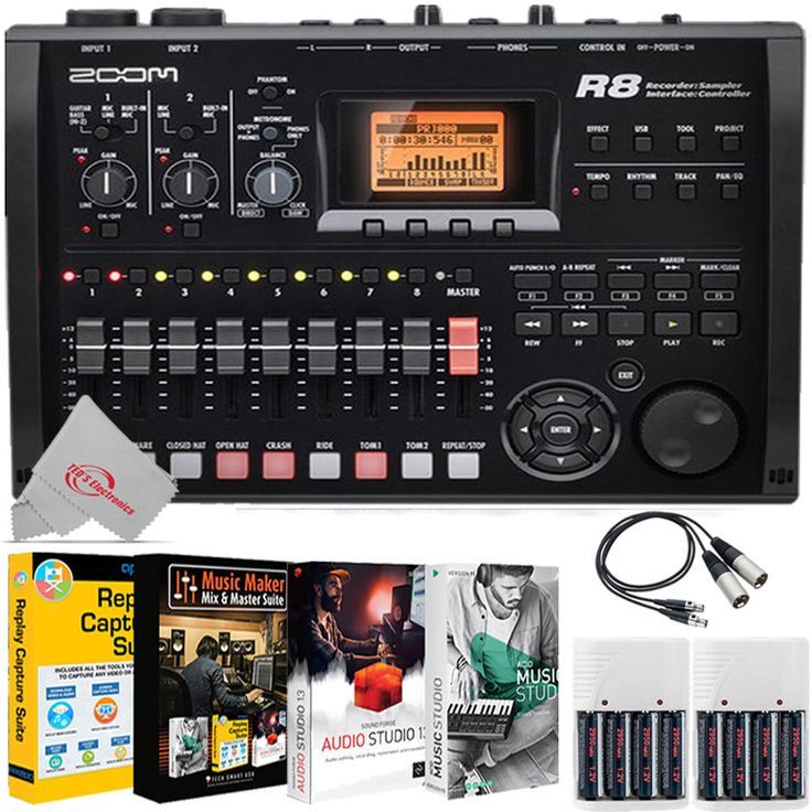 Zoom R8 8-Track Digital Recorder, Interface, Controller, Sampler with Zoom TXF-8 TA3 - Walmart.com Zoom R8 8-Track Digital Recorder, Interface, Controller, Sampler with Zoom TXF-8 TA3 - Walmart.com