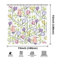 thumbnail image 3 of Cute Floral & Shower Curtain 72x72 Inch Bathroom Fabric Bath Shower Curtain for Bathroom, 3 of 10