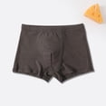 thumbnail image 4 of LJEFF Boys Cotton Boxer Briefs, Solid Color Elasticity Comfort Breathability Kids Underwear Boys Dark Gray Size 5-6, 4 of 5