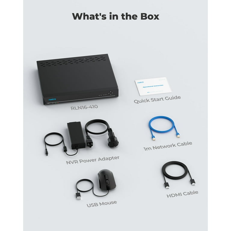 REOLINK 16 Channel 4K Security Camera DVR System with 4TB Hard