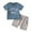 Blue, variant on Efsteb Baby Boy Clothes Newborn Infant Toddler Kids Baby Boys Clothes Sets Short Sleeve Patchwork Tops Solid Color Shorts Casual Suit (Z_Gray,9 Months)