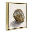 thumbnail image 4 of Stupell Industries Curved Seashell on Beige Nautical & Beach Painting Gold Floater Framed Canvas Art Print Wall Art, 18 x 18, 4 of 10