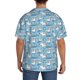 thumbnail image 3 of Fotbe Pelican Reed And Fish Camisa Estampada de Manga Corta para Hombre, Casual de Verano, Estilo Playero, Sin Arrugas-XX-Large, 3 of 5