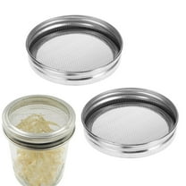 REOFLYUP Wide Mouth Lids for Mason Jars for Kitchen Use with Seed Sprouting 4 Lid Sets