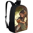 thumbnail image 2 of Custom Name American Black Backpack for Teens Bookbag Little Elementary Middle Bag Pack for Ages 68 812 African Magic Princess BookBag, 2 of 5
