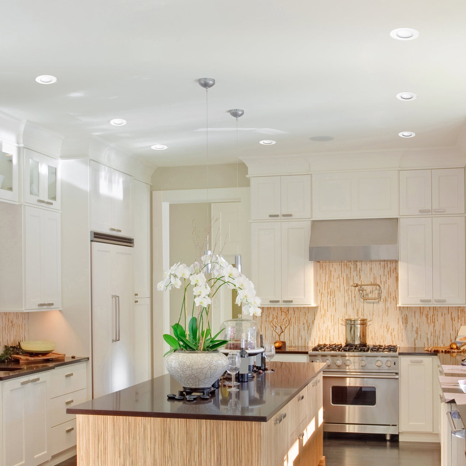 Globe Electric 3 in. White Ultra Slim Integrated LED Recessed Lighting Kit, 91125