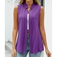 thumbnail image 3 of MORTTIC Women's Sleeveless Vest Blazer, Casual Open Front Work Office Jacket, S-5XL, 3 of 6