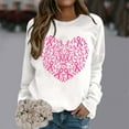 thumbnail image 2 of Fiaer,Womens Tops with Cancer Awareness Print,Crew Neck Sweatshirt Women,Loose Fit Casual Trendy Plus Size Pullover,Long Sleeve Lightweight Warm Hoodless Hoodies White XL, 2 of 4