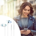 thumbnail image 1 of Electronics Earbuds Wired With Microphone Noise Isolating In-Ear Headphones Powerful Heavy High Definition Earphones Compatible 3.5mm, 1 of 6