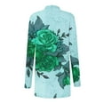 thumbnail image 4 of LOVZFMLL Cardigan pour Femmes, Cardigan Veste à Manches Longues à Imprimé Floral Tendance, 4 of 6