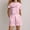 Pink, variant on RTKFRFLM Girls 2-Piece Summer Sporty Set Fashionable Letter Print Short Sleeve Tee and Matching Shorts Outfit Trendy Athletic Tracksuit and Playwear for Big Girls and Ages 4-14 Years Old