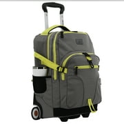 J World Unisex Luna 19.5 Multi-Purpose Laptop Rolling Backpack, Grey