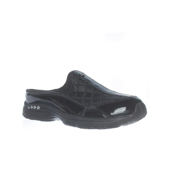 Easy Spirit Traveltime Mules Plates Confort, Noir/argent