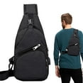 thumbnail image 1 of Waterproof Sling Bag For Men Women Crossbody Chest Bag Daypack Lightweight Multipurpose Shoulder Bag Backpack With USB Port, 1 of 13