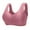 10#Pink, variant on Front Closure Bras for Women No Underwire Padded Wireless Comfort Full Coverage Bra Seamless Mastectomy Bras