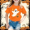 thumbnail image 2 of RMGVDSD Halloween Pumpkin Shirts Boys Short Sleeve T Shirts Casual Fashion Tee Shirt - Kids Tops T-Shirt Comfortable Wear 7-8 Years, 2 of 4