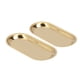 thumbnail image 5 of Bandejas de almacenamiento de cosméticos Bling Bling 2 bandejas de acero inoxidable metal Para frutas joyas, 5 of 12
