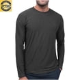 thumbnail image 2 of yoeyez Men's Sun Protection Shirts Solid Color Long Sleeve Sunscreen Shirt Lightweight Breathable Spf Rash Guard for Fishing Hiking Swimming Running Dark Gray,XL, 2 of 7
