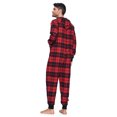 thumbnail image 5 of Ashford & Brooks Mens Flannel Hooded One Piece Pajama Union Jumpsuit, 5 of 5