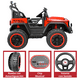 thumbnail image 5 of Montable Eléctrico Camioneta 4x4 para Niños Luz Sonido Bluetooth Control Remoto 12v - Rojo, 5 of 8