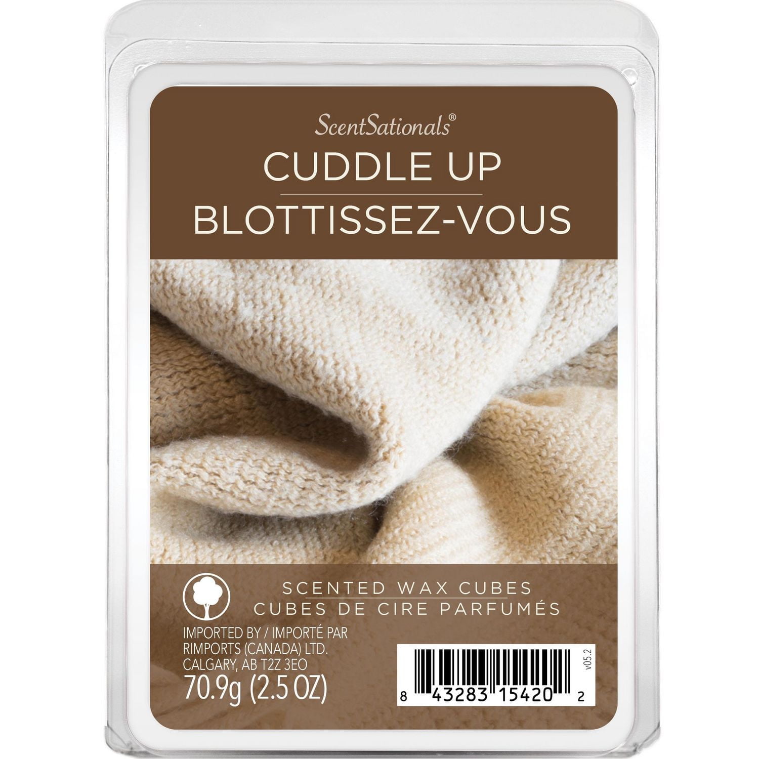 ScentSationals, Scented Wax Cubes, Cuddle Up, 2.5 oz (70.9 g)