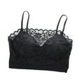 thumbnail image 3 of Ahuyic Womens Bra,Summer Plus Size Bra,Fashion Womens Lace Solid Strap Wrap Hollow Out Bra Underwear,Black,Free Size, 3 of 4