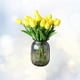 thumbnail image 4 of 30 unids Amarillo Tulipán Artificial Falso Faux Seda Flor de La Boda Inicio Ramo de Flores Decoración, 4 of 5