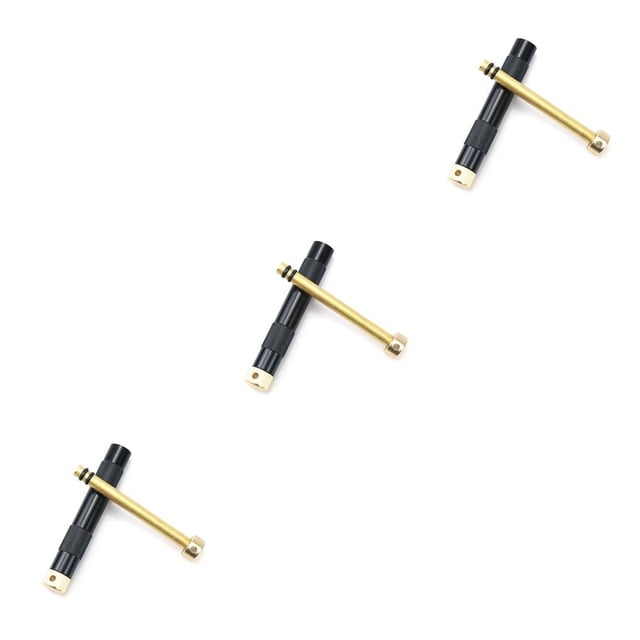 Sonducket Pistón de fuego de latón Tubo de fuego de emergencia Suministros de herramientas de supervivencia Negro Negro 3piezas Sonducket CBP233669