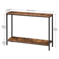 thumbnail image 6 of HOOBRO Console Table 47.2" Narrow Skinny Table Industrial Entryway Living Room Hallway BF20XG01G1, 6 of 9