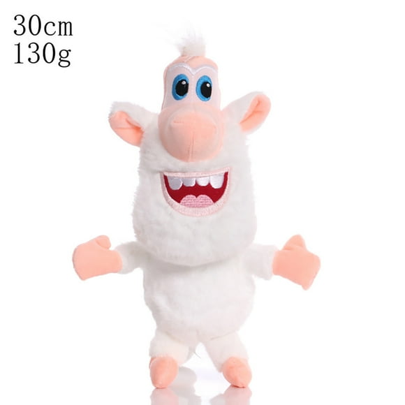 EDTara Poupée en Peluche Cochon Blanc Russe Dessin Animé Mignon Petit Cochon Heureux pour Enfants Cadeaux d'Anniversaire 30cm