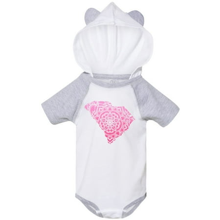 

Inktastic South Carolina Silhouette Mandala Gift Baby Boy or Baby Girl Bodysuit