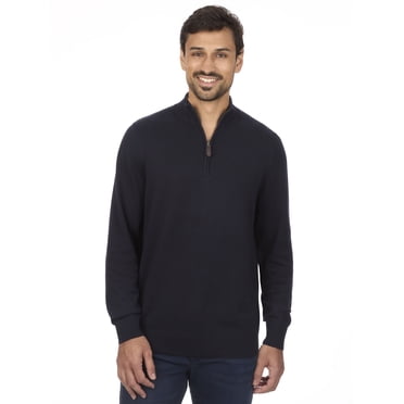 George Men's & Big Men's Classic Fit Jersey Quarter Zip Sweater, Sizes S-3XL
