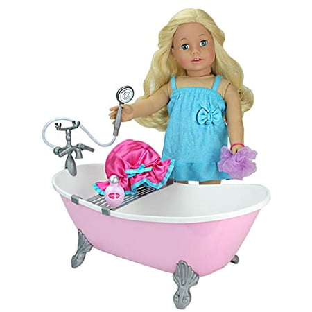 Sophias - 18 Doll - Light Pink Bath Tub with White Lining