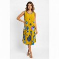 thumbnail image 1 of Chemin de Moda Robe Midi Imprimée Sans Manches pour Femme, Robe d'Été Coupe Ample, 1 of 1