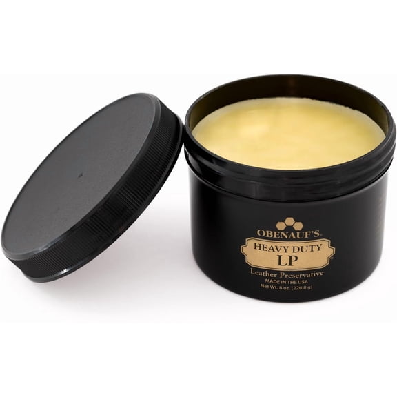 Heavy Duty LP Leather Conditioner Natural Oil Beeswax Formula (8oz)