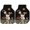 Black, variant on Mist Forest Car Floor Mats 4 Pieces, Front & Rear Auto Carpet Mats Full Set with Rubber Backing, Beige Farmhouse Vintage Nature Scenery Universal All Weather Car Floor Protectors for SUV Truck Van