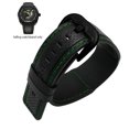 thumbnail image 3 of Pulsera de cuero genuino de 24 mm OTC-AO1 OT-3 para reloj Dietrich Suunto con patrón largo y costuras rojas y verdes, 3 of 5