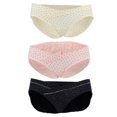 thumbnail image 1 of 3 Piezas De Ropa Interior De Maternidad De Cintura Baja Para Mujeres Embarazadas, Bragas De Algodón Para Levantar El Vientre, Transpirables, 1 of 8